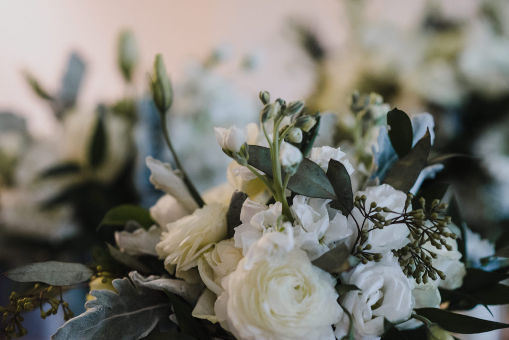 close up of the bride's bouquet